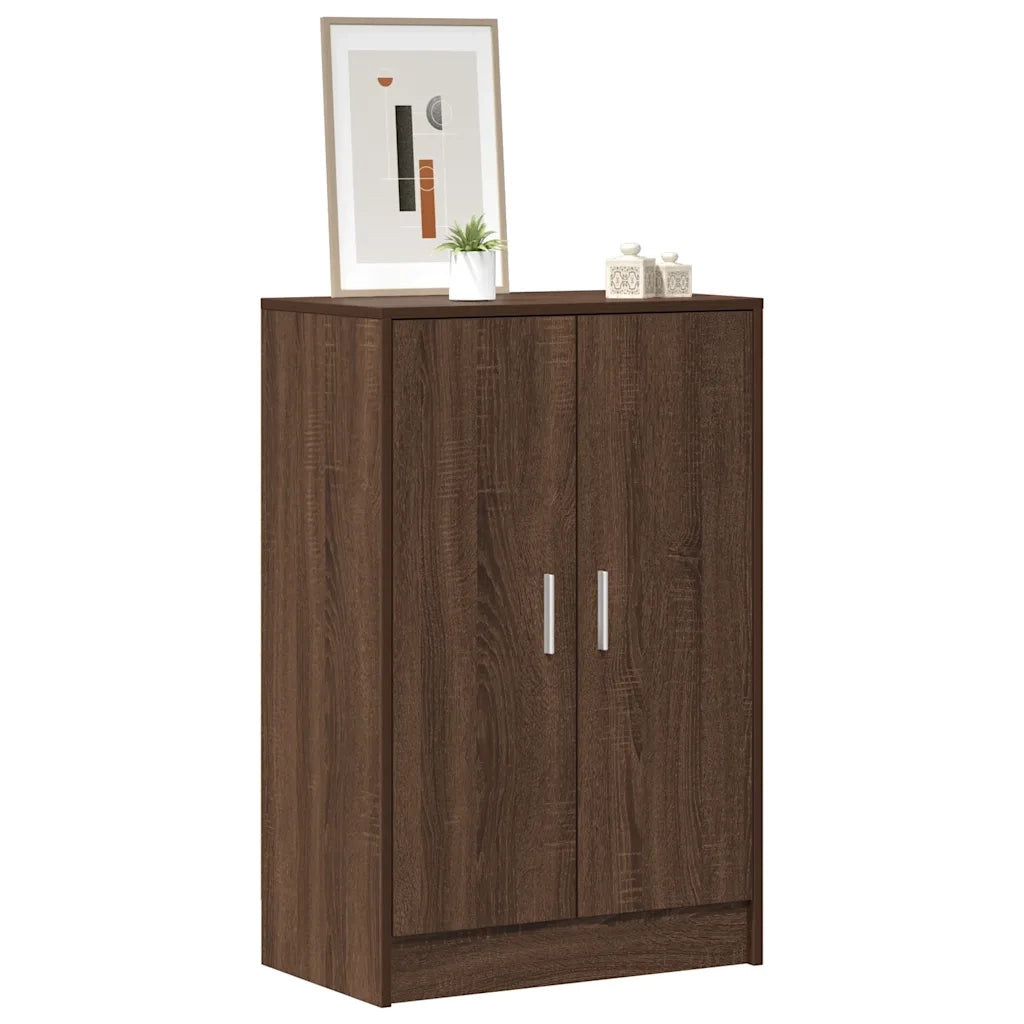 Scarpiera Rovere Marrone 60x35x92 cm in Legno Multistrato 816013