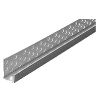 profilo parabordo a 'u' per cartongesso cm 300 cod:ferx.1031554nlm