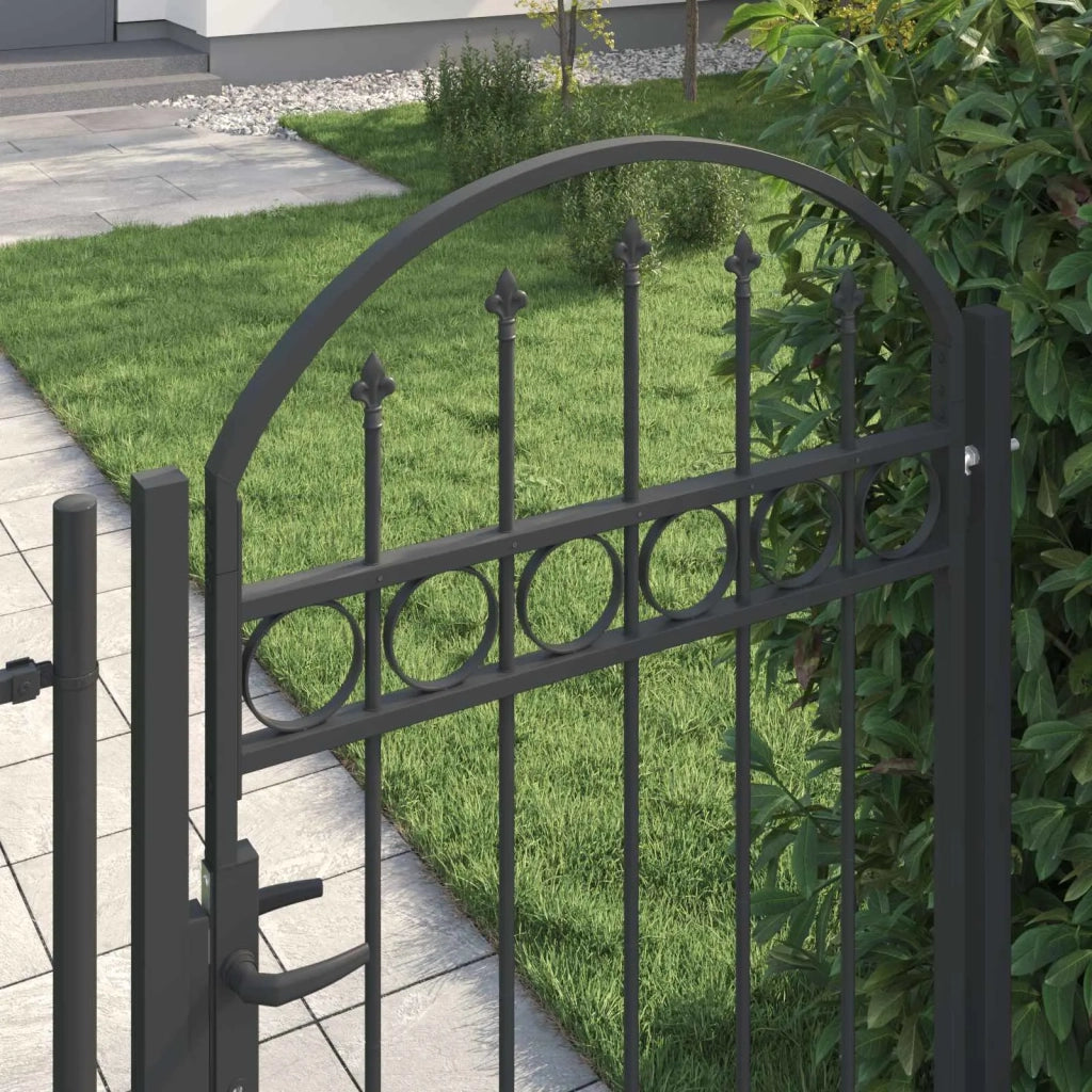Cancello per recinzione con blocco Assen Grigio 100 x 150 cm 42008927