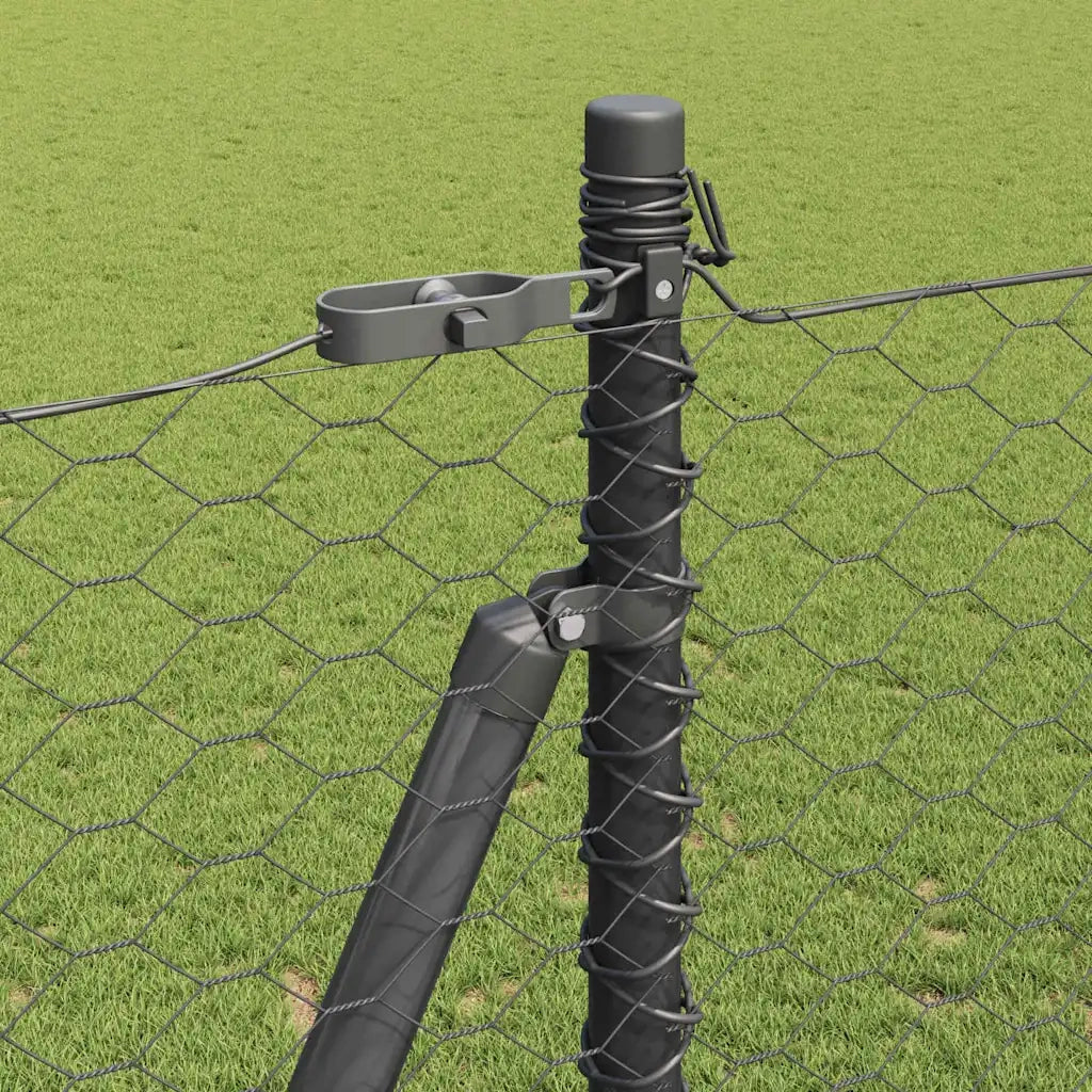 Palo della recinzione Grigio 10 x 1,4 m (maglia 36 mm)