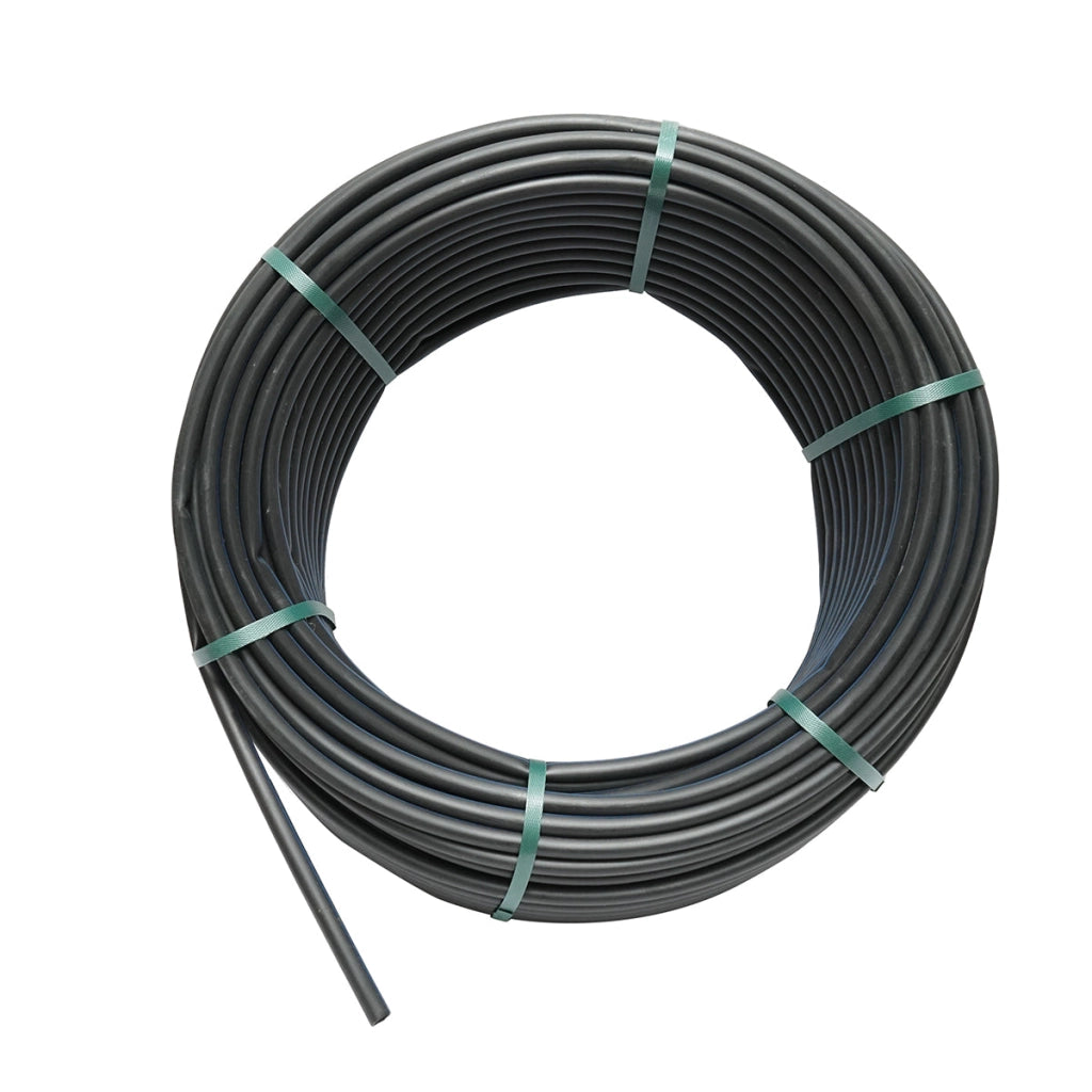 Tubo gocciolante acqua cieco D16mm, materiale PE, rotolo 100m senza fori per sistemi di irrigazione