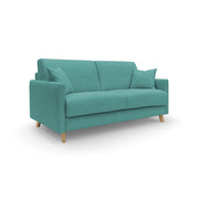 Edgar Divano letto matrimoniale in tessuto felis impermeabile T03 160 cm (mat. 120x197) verde acqua