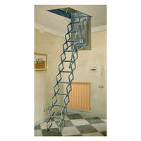 scala a pantografo a soffitto cm 70 x 110 x h mt 3 - 11 gr. cod:ferx.103630nlm