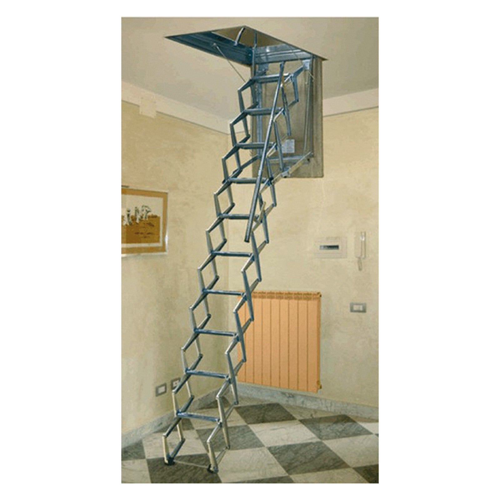 scala a pantografo a soffitto cm70x120xh.mt.3 - 11 gr. cod:ferx.103631nlm