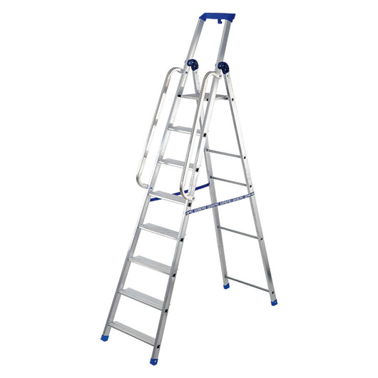 scala professionale doppia con maniglioni 10 gr.- aperta cm 293/chiusa cm 317 cod:ferx.103334nlm