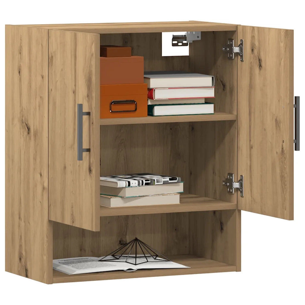 Armadietto a Muro | Mobile a Parete Rovere Artigianale 60x31x70 cm in Truciolato