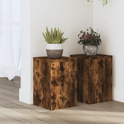 vidaXL Supporti per Piante 2 pz Rovere 20x20x30 cm Legno Multistrato