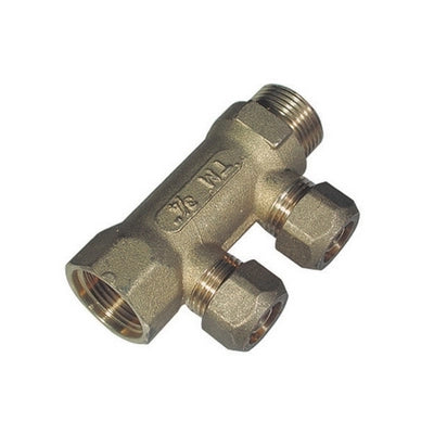COLLETTORE MF DA 3/4    2 VIE PER COBRA-PEX- 15- TIEMM- pezzi 1