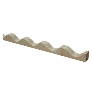 profilo in legno ondulato cm 200 cod:ferx.104526nlm