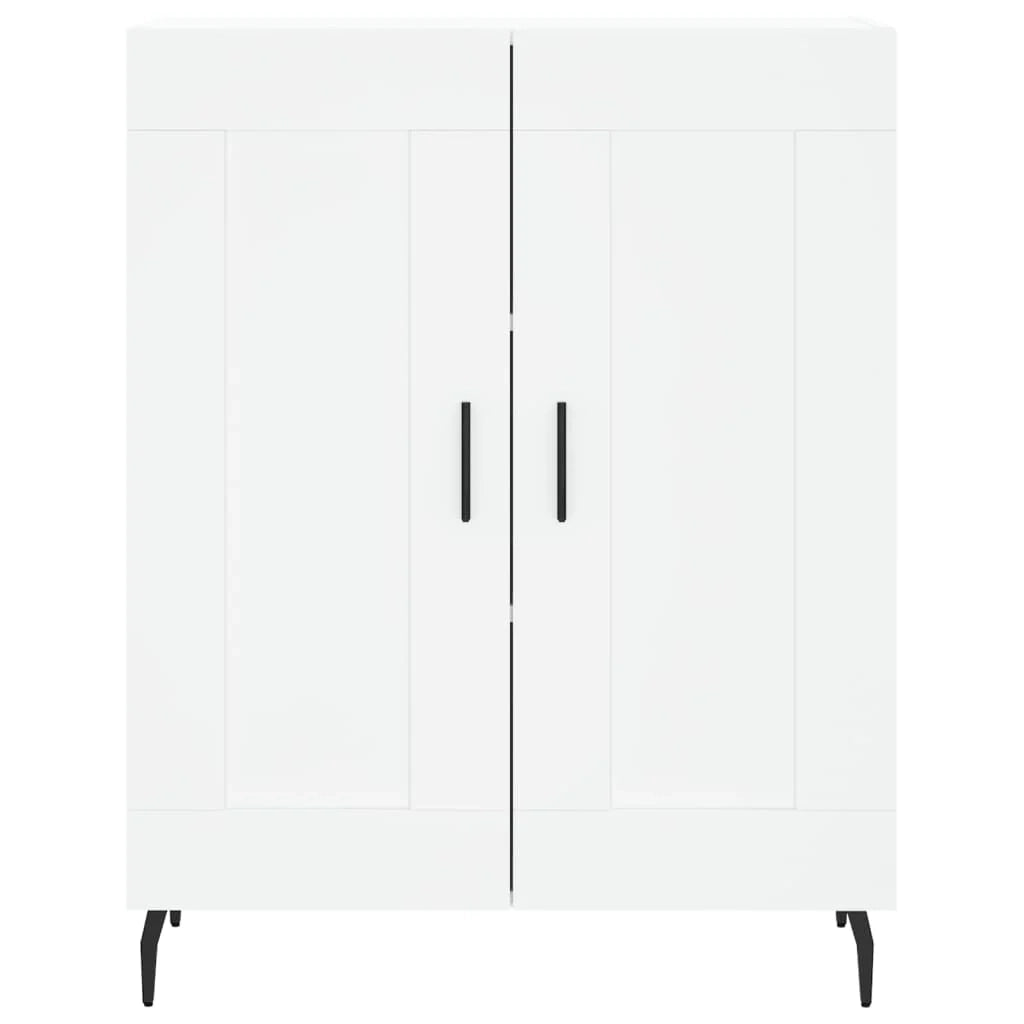 Buffet credenza cassettiera armadio mobile contenitore organizer cucina soggiorno salotto alto 69,5 x 34 x 180 cm legno ingegnerizzato bianco 02_0032684