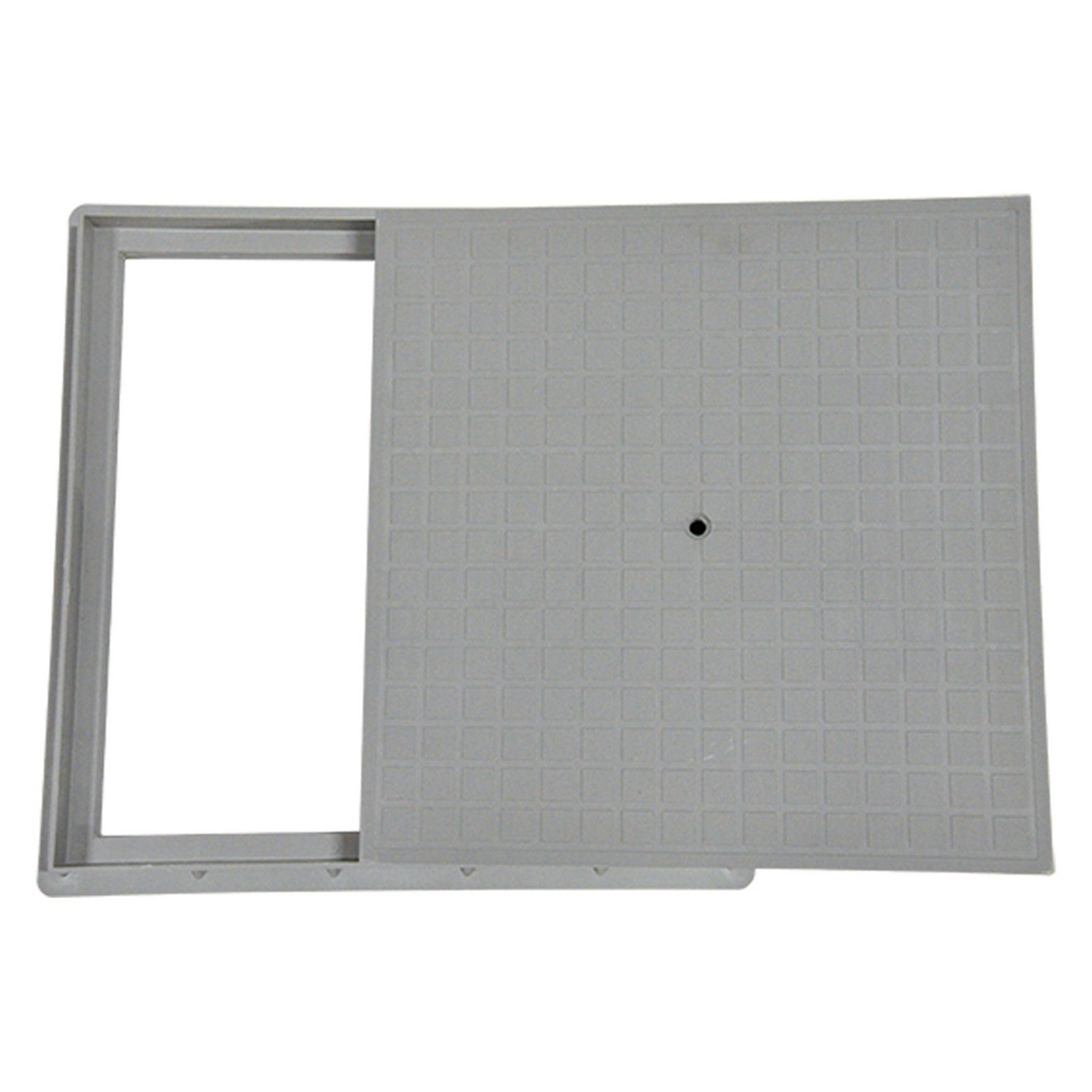 chiusino carrabile coperchio con bullone cm 45 x 45 coperchio 43x43 cm,telaio 47,5x47,5 cm cod:ferx.1042130nlm.stock