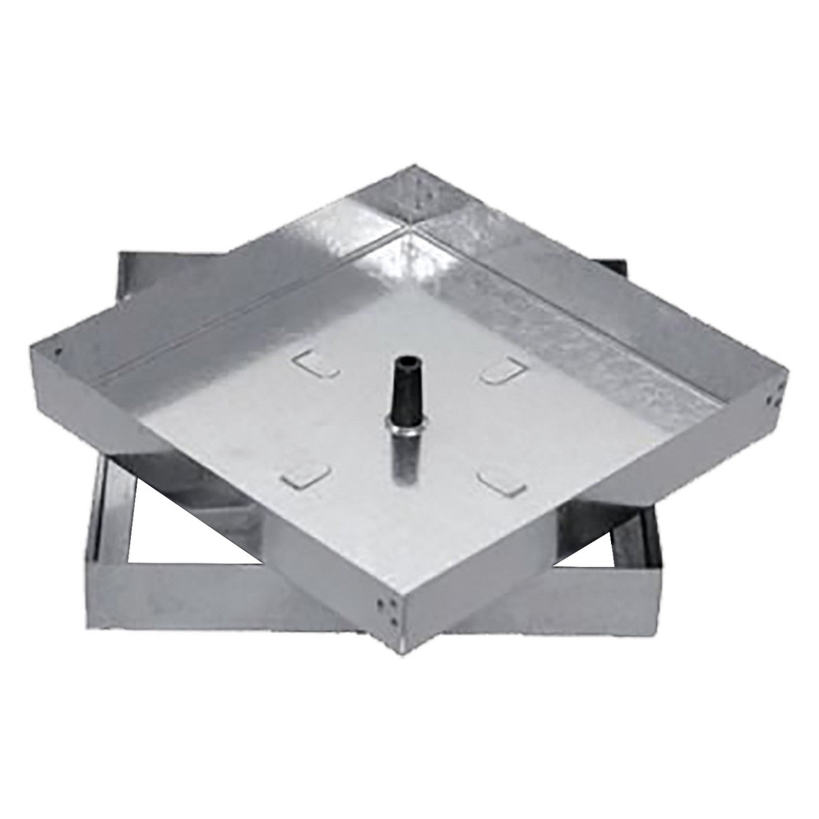 sigillo portapavimento zincato cm 53 x 53 - luce cm 49 x 49 cod:ferx.1039456nlm