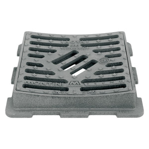 chiusino grigliato in ghisa 'concavo' cm 50 x 50 - kg 37 cod:ferx.104152nlm