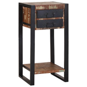 Supporto Telefonico Multicolore 40x40x80 cm Legno Massello Recuperato