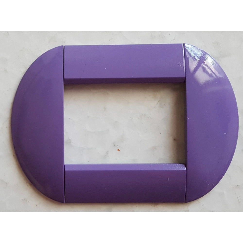 Trade Shop - Placca Placche Placchette Compatibili Living International Light Bombate Bticino - Viola -7 Fori     -
