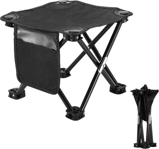 Campingkruk opvougbile con borsa a tracolla - 32 cm di altezza per campeggiare, pescare e picnic
