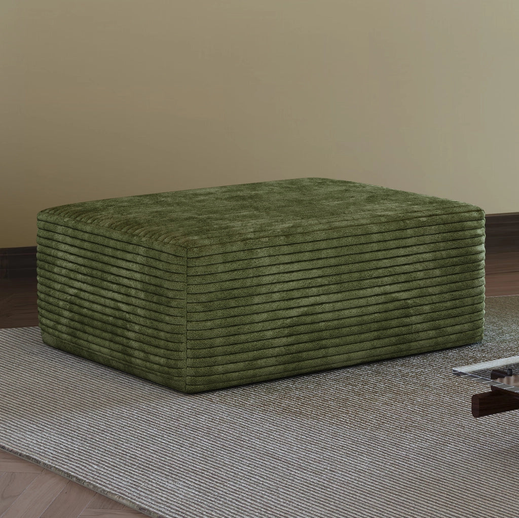 POUF 100 x 21,5 x 21,5 cm Verde in tessuto