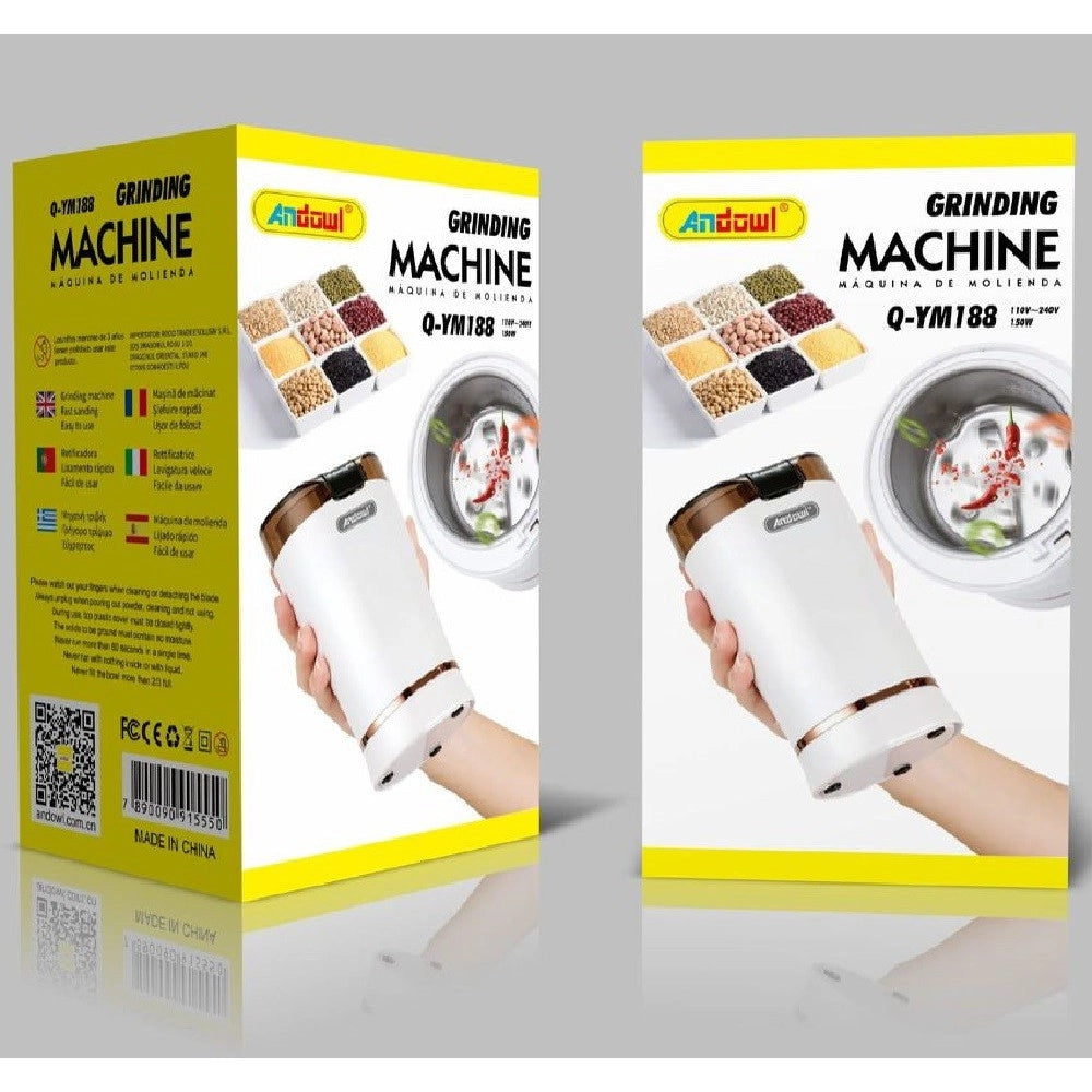 Trade Shop - Macina Caffè Spezie Pepe Noci Frutta Elettrico 150w Capacità 50g Q-ym188 Macinino -