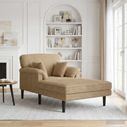 Chaise longue Tortora Tessuto in velluto a coste 42048039