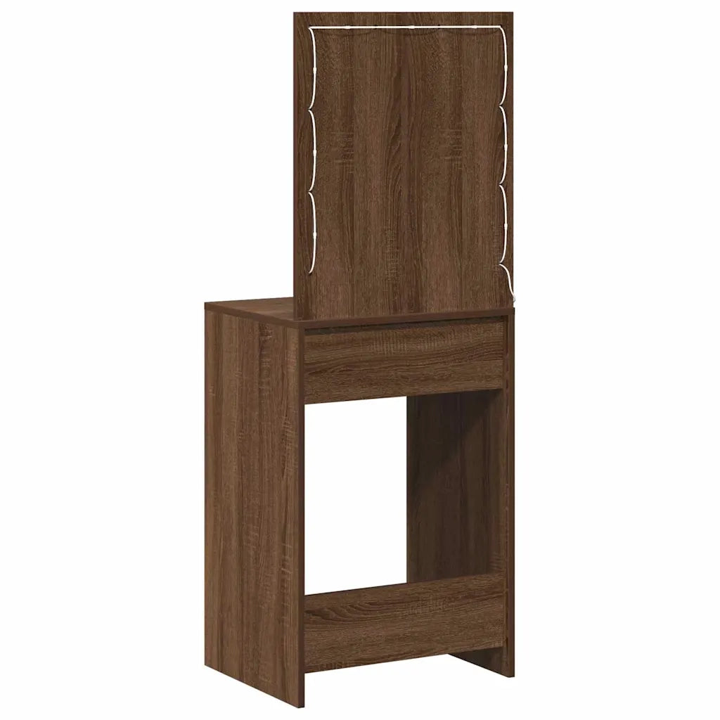 Tavolo da Trucco con cassetto Rovere Marrone 50 x 41 x 135 cm 865043