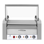 Griglia per salsicce con 11 rulli 20 salsicce cassetto scaldavivande acciaio inox 14_0001918