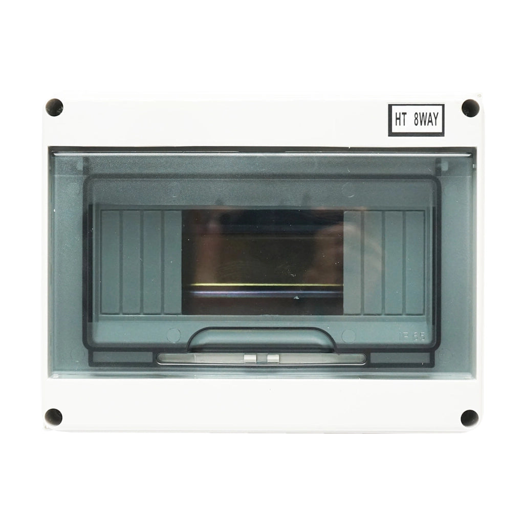 Pannello portafusibili applicato 1 fila, 8 moduli 215x210x100mm IP65