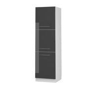 Vicco Mobile per forno da incasso Antracite lucido 60 cm