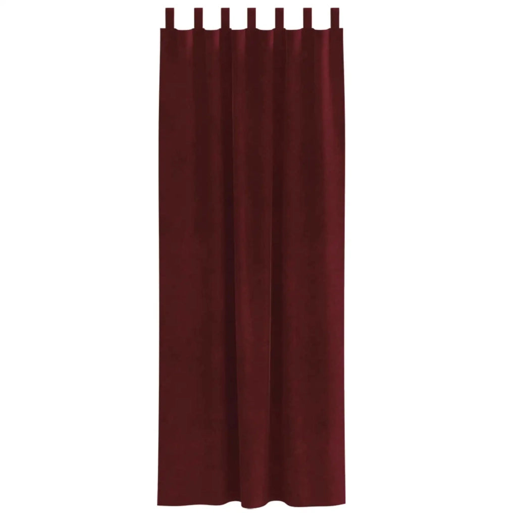 Tende oscuranti 2 pcs Rosso Vino 140 x 225 cm Velluto 4107310