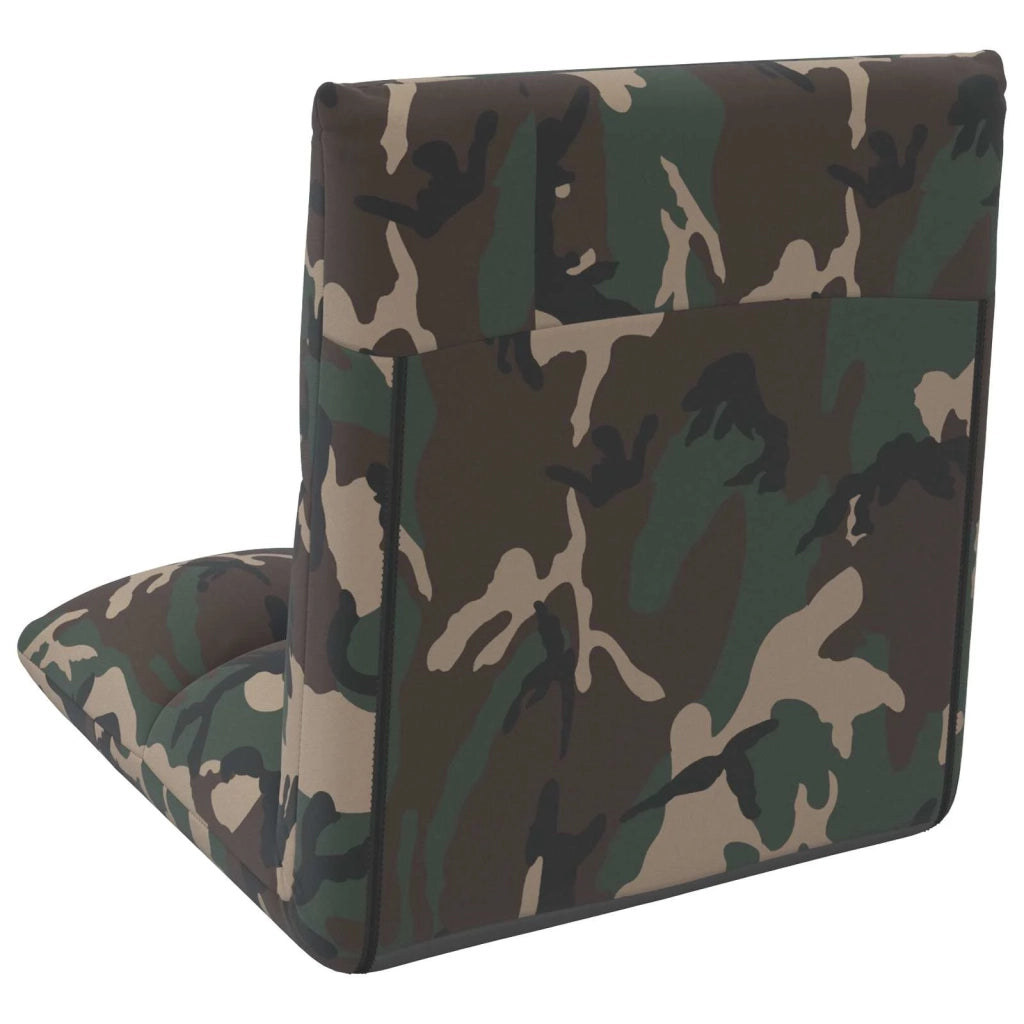 Sedia a pavimento regolabile Verde militare Tessuto