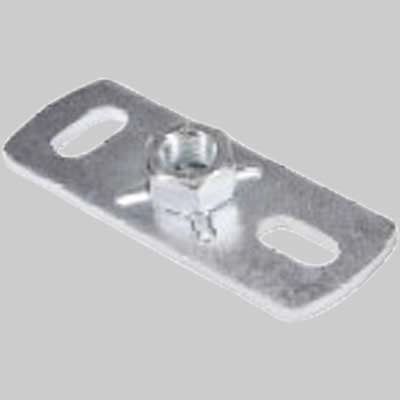PIASTRA PER COLLARI A SBALZO SU PARETI - 1/2 - 10 pezzi - MADE IN ITALY