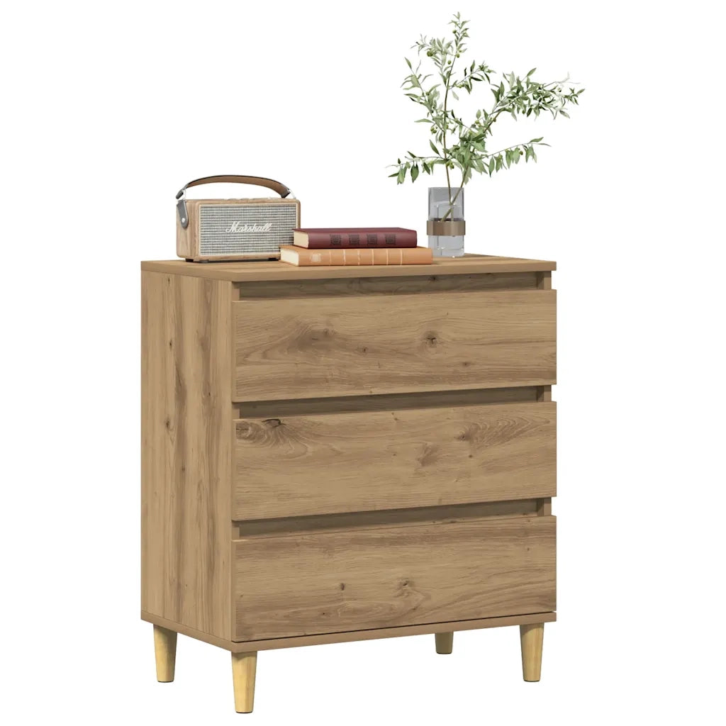 Credenza Rovere Artigianale 60x35x70 cm in Legno Multistrato 856481