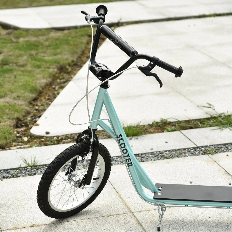Monopattino per bambini con freno, regolabile in altezza, leggero, azzurro