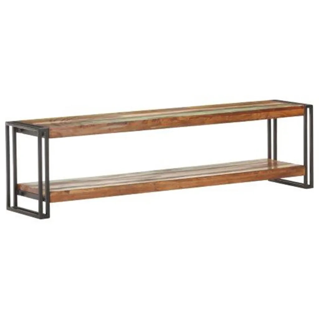 Mobile Porta TV 150x30x40 cm in Legno Massello di Recupero 320793