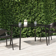 Tavolo da Giardino Antracite 110x80x71 cm Acciaiocod mxl 127381
