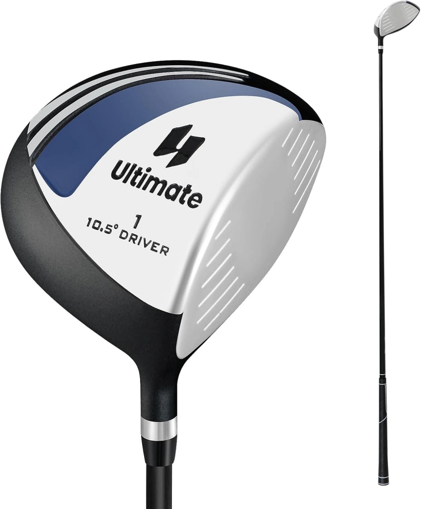 Mazza da Golf Singola, Putter da Golf per Uomo/Donna 460CC, Asta in Carbonio e Impugnatura Antiscivolo in TPR, Ideale per Principianti e Professionisti, Allenamento all'Aperto (10,5)