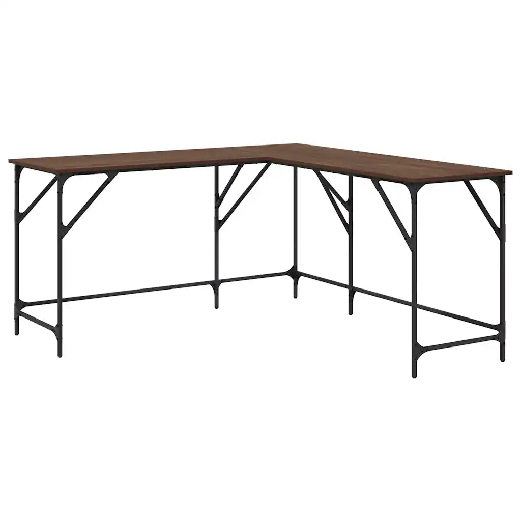 Scrivania Rovere Marrone 149x149x75 cm in Legno Multistratocod mxl 84633