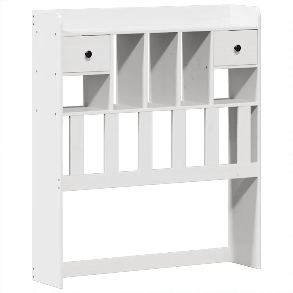 Letto con Libreria senza Materasso 75x190 cm in Legno Pino 3323168