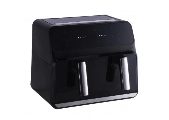 Friggitrice ad aria digitale 9 l con pannello divisorio  timer e termostato regolabile