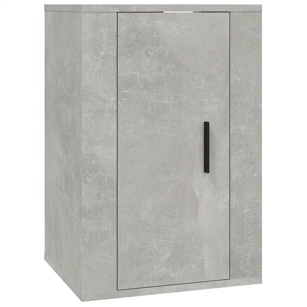 Set di Mobili Porta TV 4 pz Grigio Cemento in Legno Multistrato 3188602