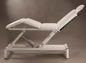 Lettino da Massaggio Fisioterapia Elettrico 4 Sezioni 190x65x55/85cm Benotti Ascot Bianco