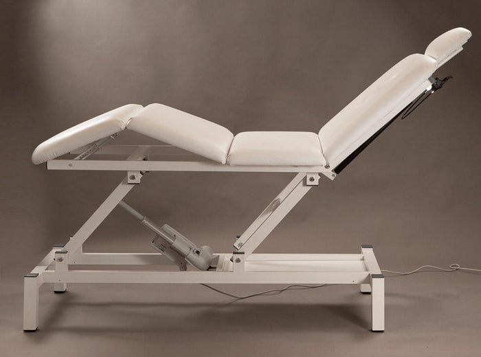 Lettino da Massaggio Fisioterapia Elettrico 4 Sezioni 190x65x55/85cm Benotti Ascot Bianco