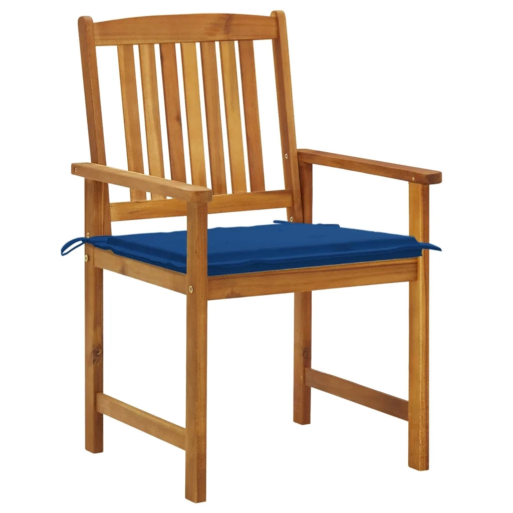 Sedie da Giardino con Cuscini 8 pz in Legno Massello di Acacia 3078176