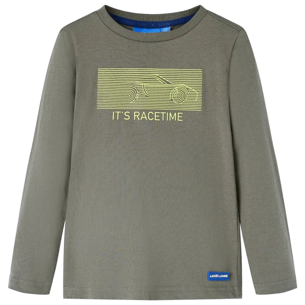 Maglietta da Bambino a Maniche Lunghe Cachi 104cod mxl 132091