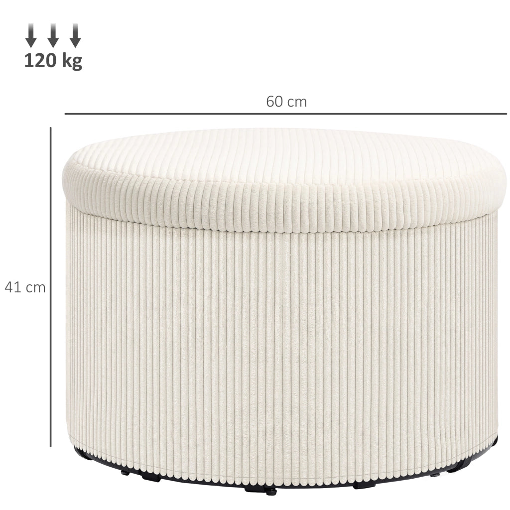 Poggiapiedi con cassettino ¨C zephmum ¨C Beige 97 L