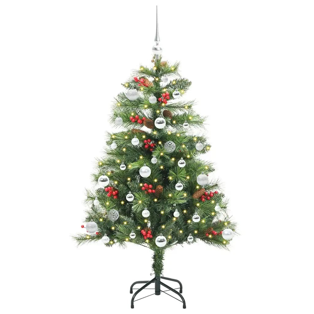 Albero di Natale | Decorazioni natalizie artificiale Verde 150 cm PVC e Metallo