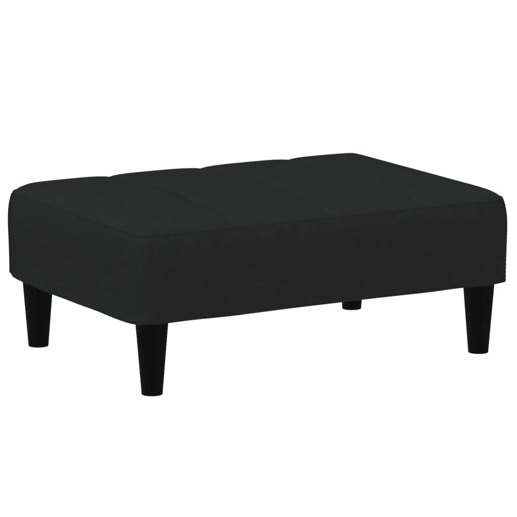 Poggiapiedi Nero 77x55x31 cm in Velluto 4007369