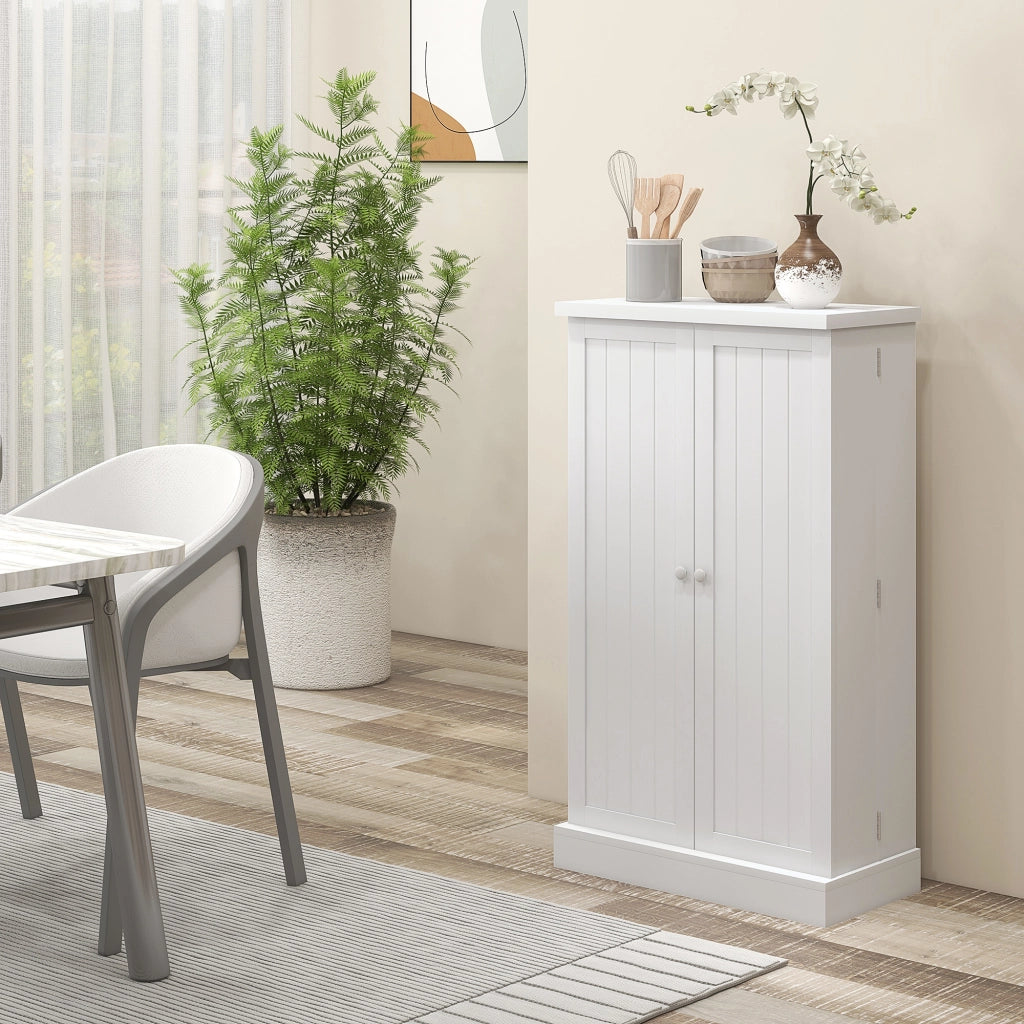 Armadio da Cucina ¨C zephmum ¨C MDF Bianco 60x30x104 cm