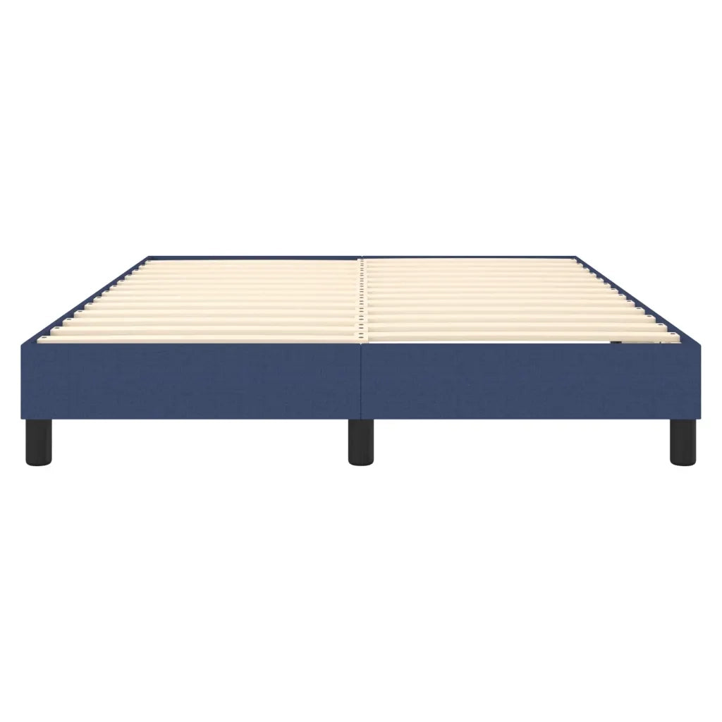 Struttura Letto a Rete a Molle-Giroletto Blu 140x190 cm in Tessuto 545734