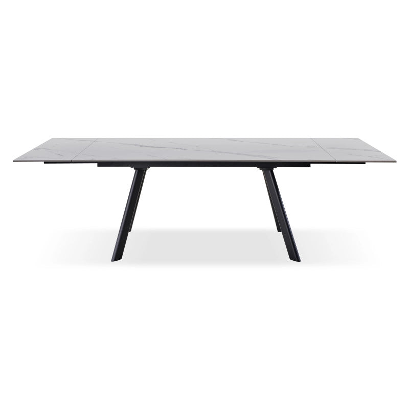 Tavolo Allungabile Trevor 160(240)*90*75 Cm Bianco Marmorizzato