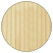 Tappeto del soggiorno | Tappeto Rotondo Naturale Chiaro 60 cm in Bamb¨´